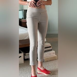 J. McLAUGHLIN Pull-on Checked Ankle Pants Size 6